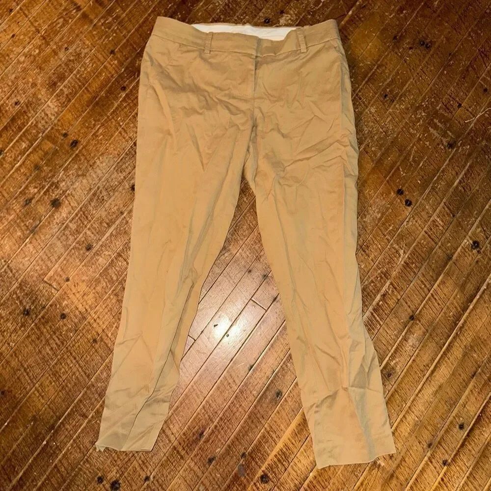 J Crew tan minimalist 2 straight leg business casual classic pants